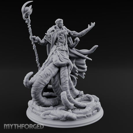 Tentacles Bursting Forth Human Warlock Miniature for Dungeons and Dragons, Pathfinder or other TTRPGs