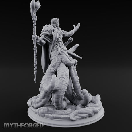 Tentacles Bursting Forth Human Warlock Miniature for Dungeons and Dragons, Pathfinder or other TTRPGs
