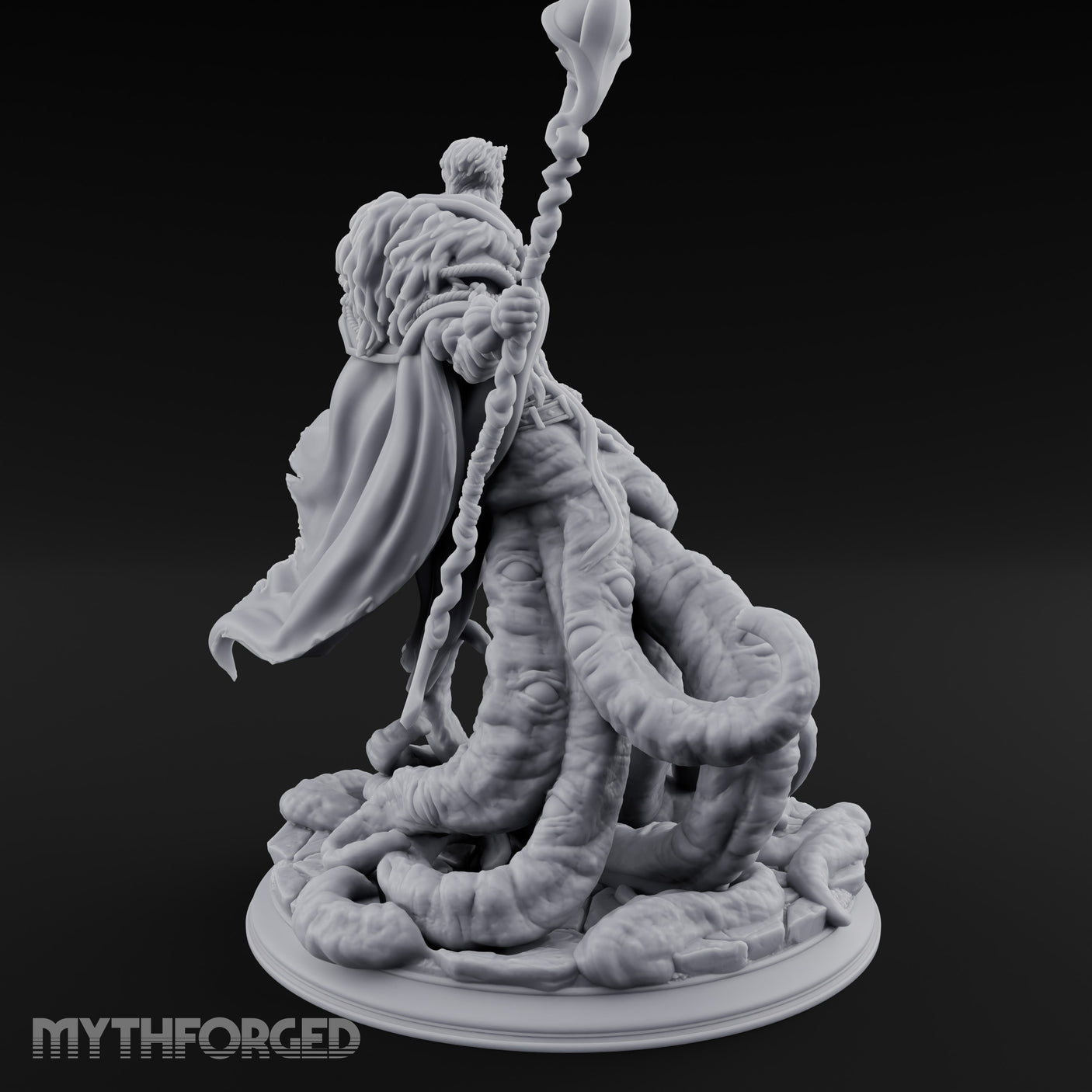 Tentacles Bursting Forth Human Warlock Miniature for Dungeons and Dragons, Pathfinder or other TTRPGs