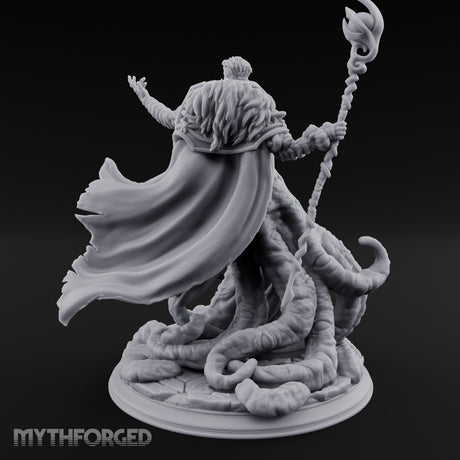 Tentacles Bursting Forth Human Warlock Miniature for Dungeons and Dragons, Pathfinder or other TTRPGs