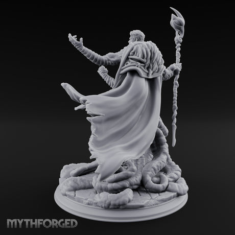 Tentacles Bursting Forth Human Warlock Miniature for Dungeons and Dragons, Pathfinder or other TTRPGs