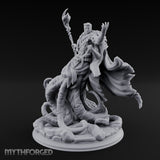 Tentacles Bursting Forth Human Warlock Miniature for Dungeons and Dragons, Pathfinder or other TTRPGs