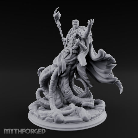 Tentacles Bursting Forth Human Warlock Miniature for Dungeons and Dragons, Pathfinder or other TTRPGs