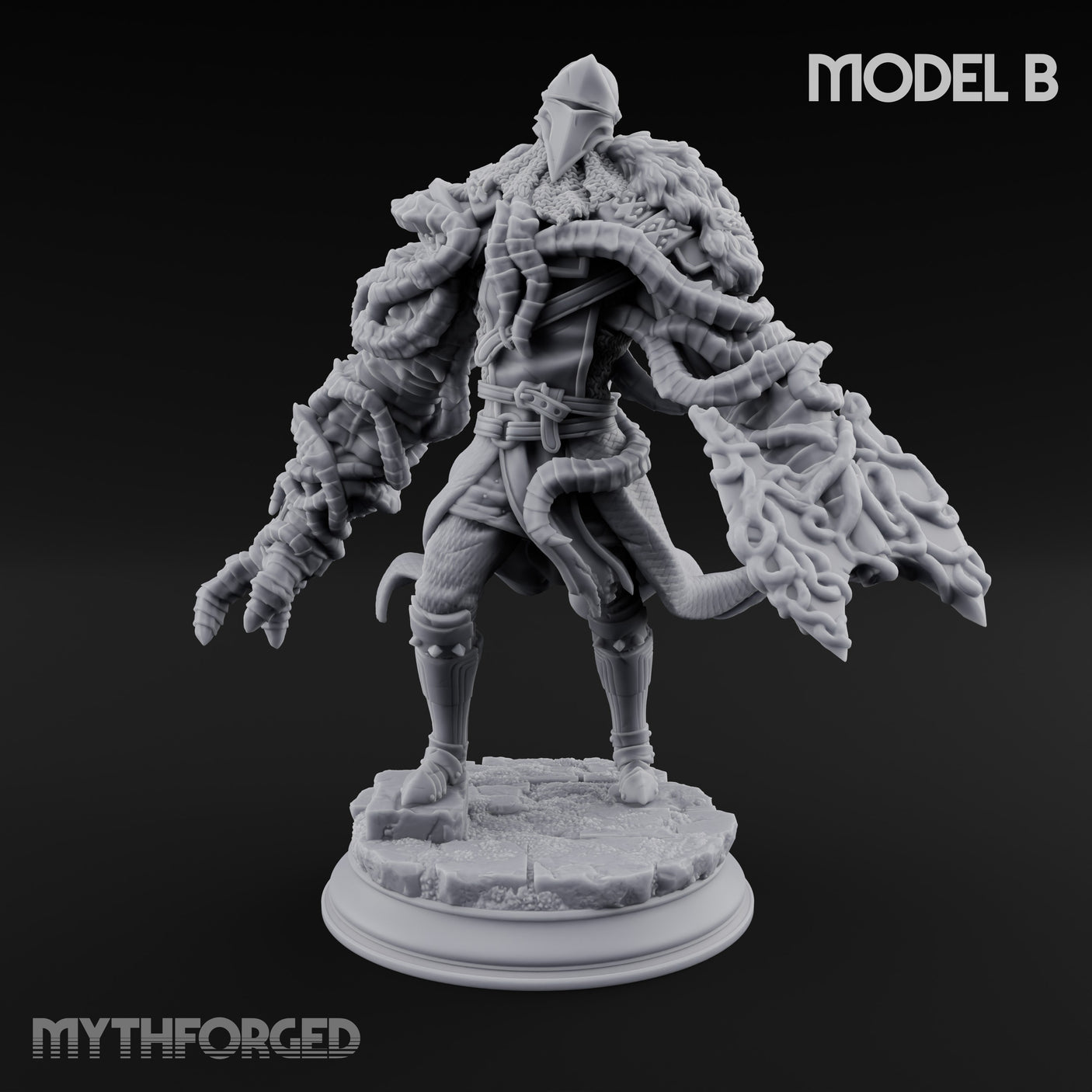 Tentacles Consuming Blight Knight B — 75mm