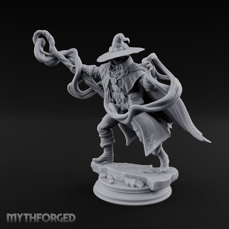 Tentacles Lashing Out Human Wizard Miniature for Dungeons and Dragons, Pathfinder or other TTRPGs