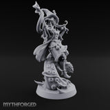 Tentacles Swirling Human Witch Miniature for Dungeons and Dragons, Pathfinder or other TTRPGs