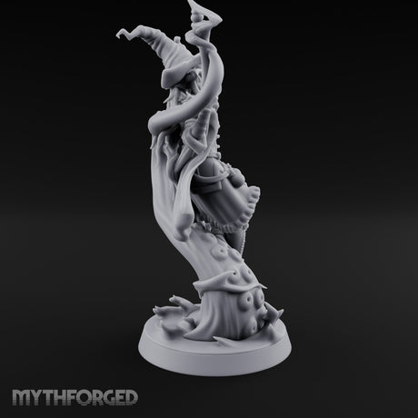 Tentacles Swirling Human Witch Miniature for Dungeons and Dragons, Pathfinder or other TTRPGs