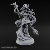Tentacles Swirling Human Witch Miniature for Dungeons and Dragons, Pathfinder or other TTRPGs