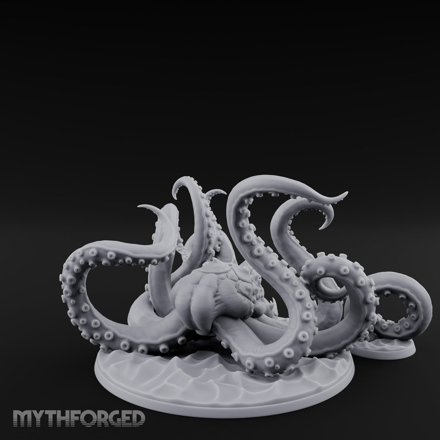 Tentacles Thrashing Kraken Sea Terror Miniature for Dungeons and Dragons, Pathfinder or other TTRPGs