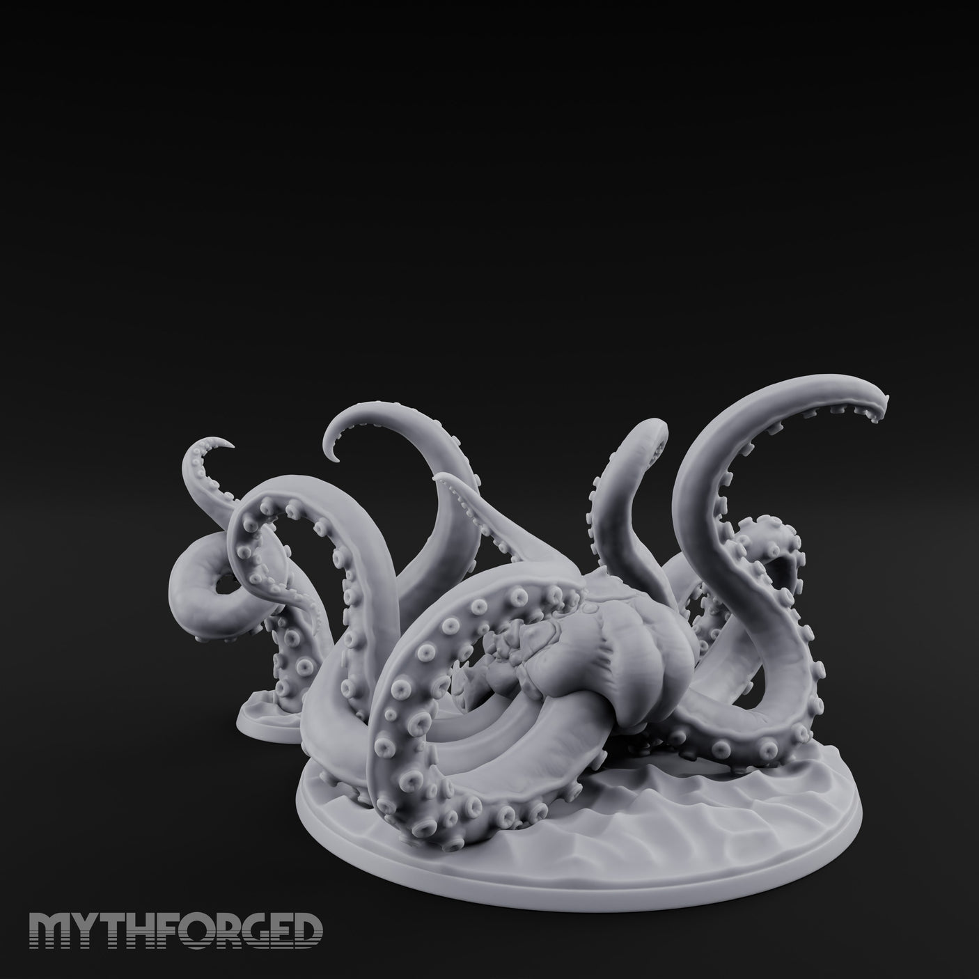 Tentacles Thrashing Kraken Sea Terror Miniature for Dungeons and Dragons, Pathfinder or other TTRPGs