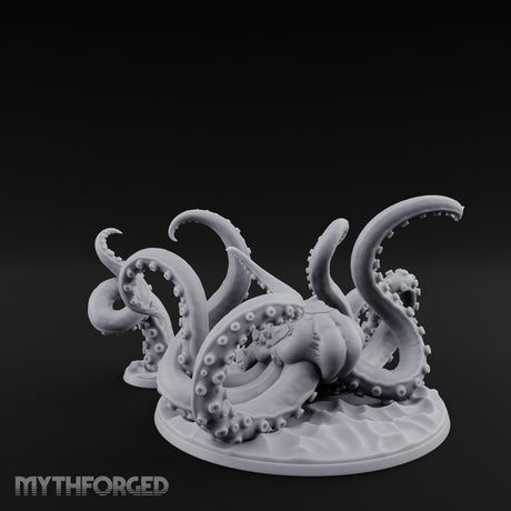 Tentacles Thrashing Kraken Sea Terror Miniature for Dungeons and Dragons, Pathfinder or other TTRPGs