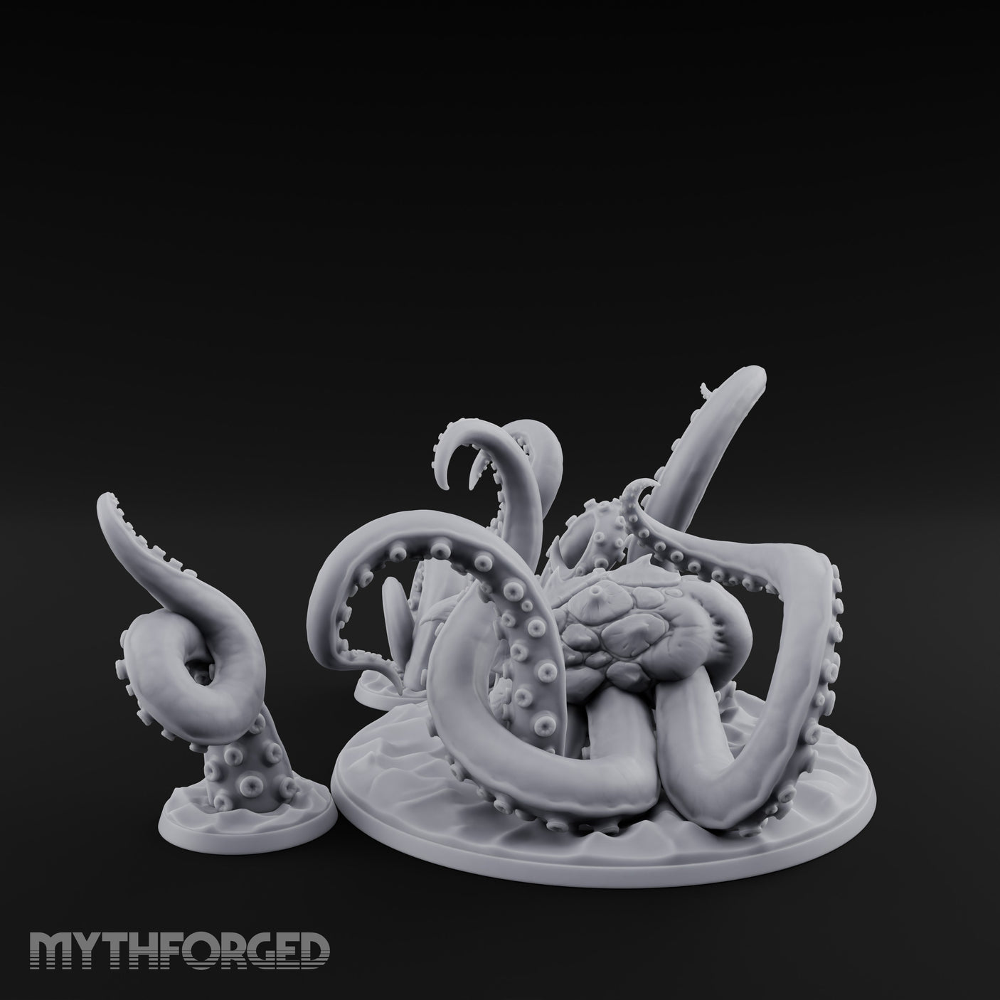 Tentacles Thrashing Kraken Sea Terror Miniature for Dungeons and Dragons, Pathfinder or other TTRPGs