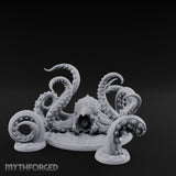 Tentacles Thrashing Kraken Sea Terror Miniature for Dungeons and Dragons, Pathfinder or other TTRPGs