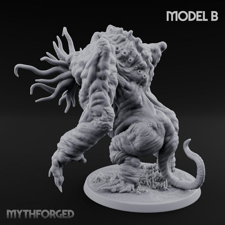 Tentacles Writhing Moon Beast Horror B Miniature for Dungeons and Dragons, Pathfinder or other TTRPGs