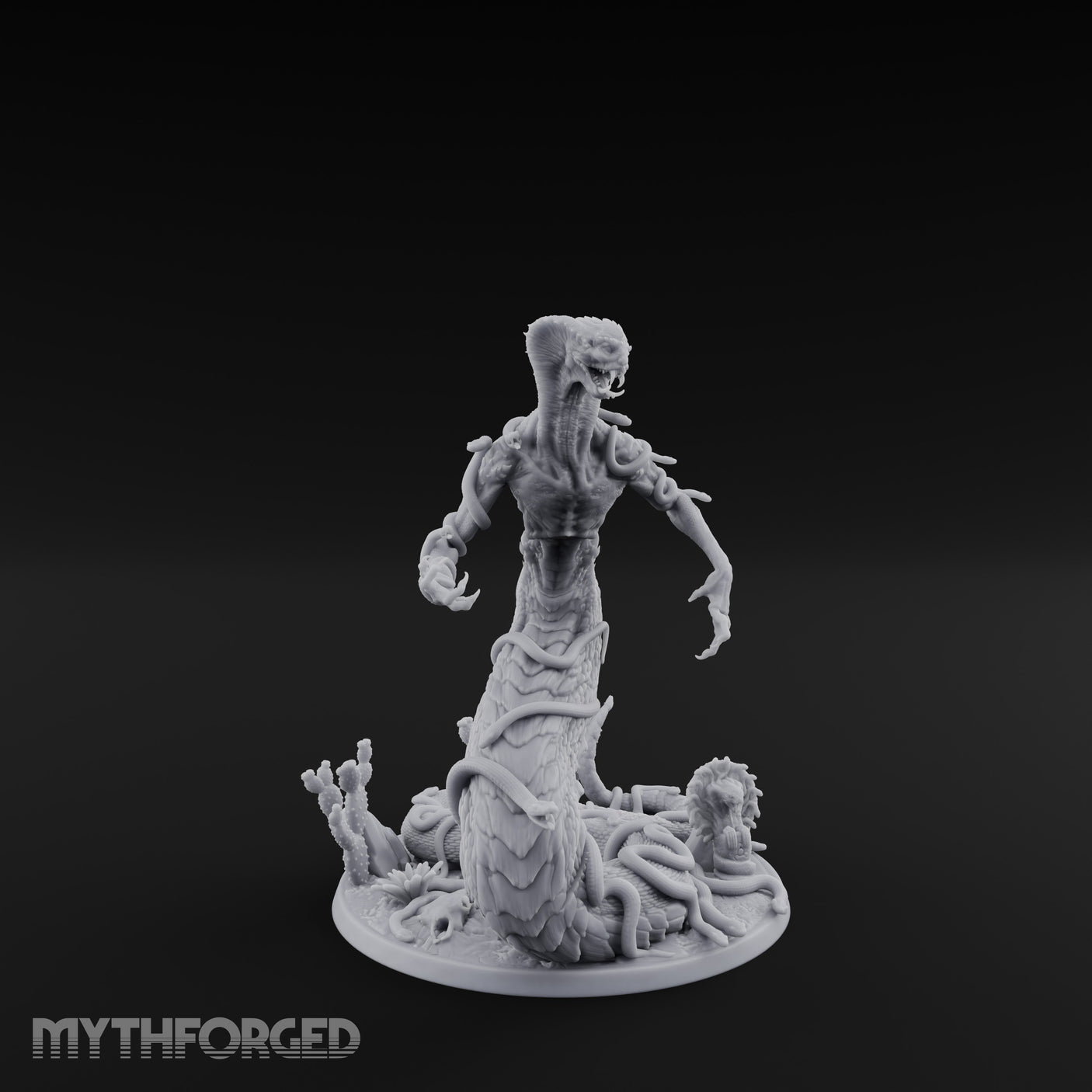 Tentacles Writhing Rising Avatar of Yig Miniature for Dungeons and Dragons, Pathfinder or other TTRPGs