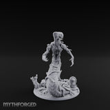 Tentacles Writhing Rising Avatar of Yig Miniature for Dungeons and Dragons, Pathfinder or other TTRPGs