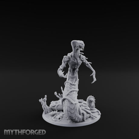 Tentacles Writhing Rising Avatar of Yig Miniature for Dungeons and Dragons, Pathfinder or other TTRPGs