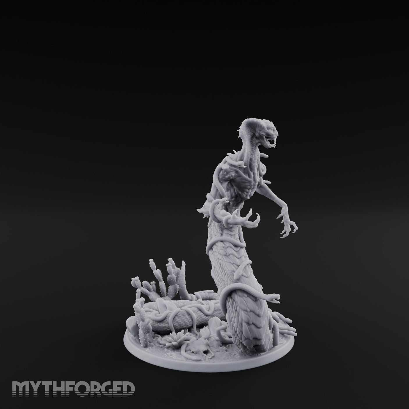 Tentacles Writhing Rising Avatar of Yig Miniature for Dungeons and Dragons, Pathfinder or other TTRPGs