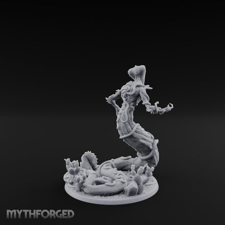 Tentacles Writhing Rising Avatar of Yig Miniature for Dungeons and Dragons, Pathfinder or other TTRPGs