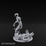 Tentacles Writhing Rising Avatar of Yig Miniature for Dungeons and Dragons, Pathfinder or other TTRPGs