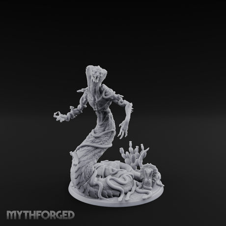 Tentacles Writhing Rising Avatar of Yig Miniature for Dungeons and Dragons, Pathfinder or other TTRPGs