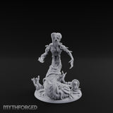 Tentacles Writhing Rising Avatar of Yig Miniature for Dungeons and Dragons, Pathfinder or other TTRPGs
