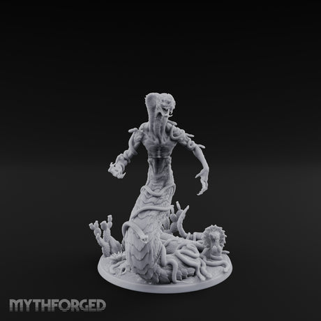 Tentacles Writhing Rising Avatar of Yig Miniature for Dungeons and Dragons, Pathfinder or other TTRPGs