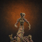 Tentacles Writhing Rising Avatar of Yig Miniature for Dungeons and Dragons, Pathfinder or other TTRPGs