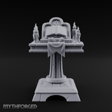 Tome-Crowned Altar Bookrest Miniature for Dungeons and Dragons, Pathfinder or other TTRPGs