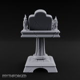 Tome-Crowned Altar Bookrest Miniature for Dungeons and Dragons, Pathfinder or other TTRPGs