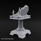 Tome-Crowned Altar Bookrest Miniature for Dungeons and Dragons, Pathfinder or other TTRPGs