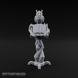 Demon-Perched Tome Pedestal Miniature for Dungeons and Dragons, Pathfinder or other TTRPGs