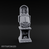 Candle-Lit Grimoire Pedestal Miniature for Dungeons and Dragons, Pathfinder or other TTRPGs
