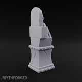 Candle-Lit Grimoire Pedestal Miniature for Dungeons and Dragons, Pathfinder or other TTRPGs