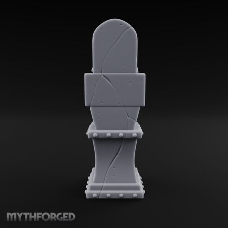 Candle-Lit Grimoire Pedestal Miniature for Dungeons and Dragons, Pathfinder or other TTRPGs