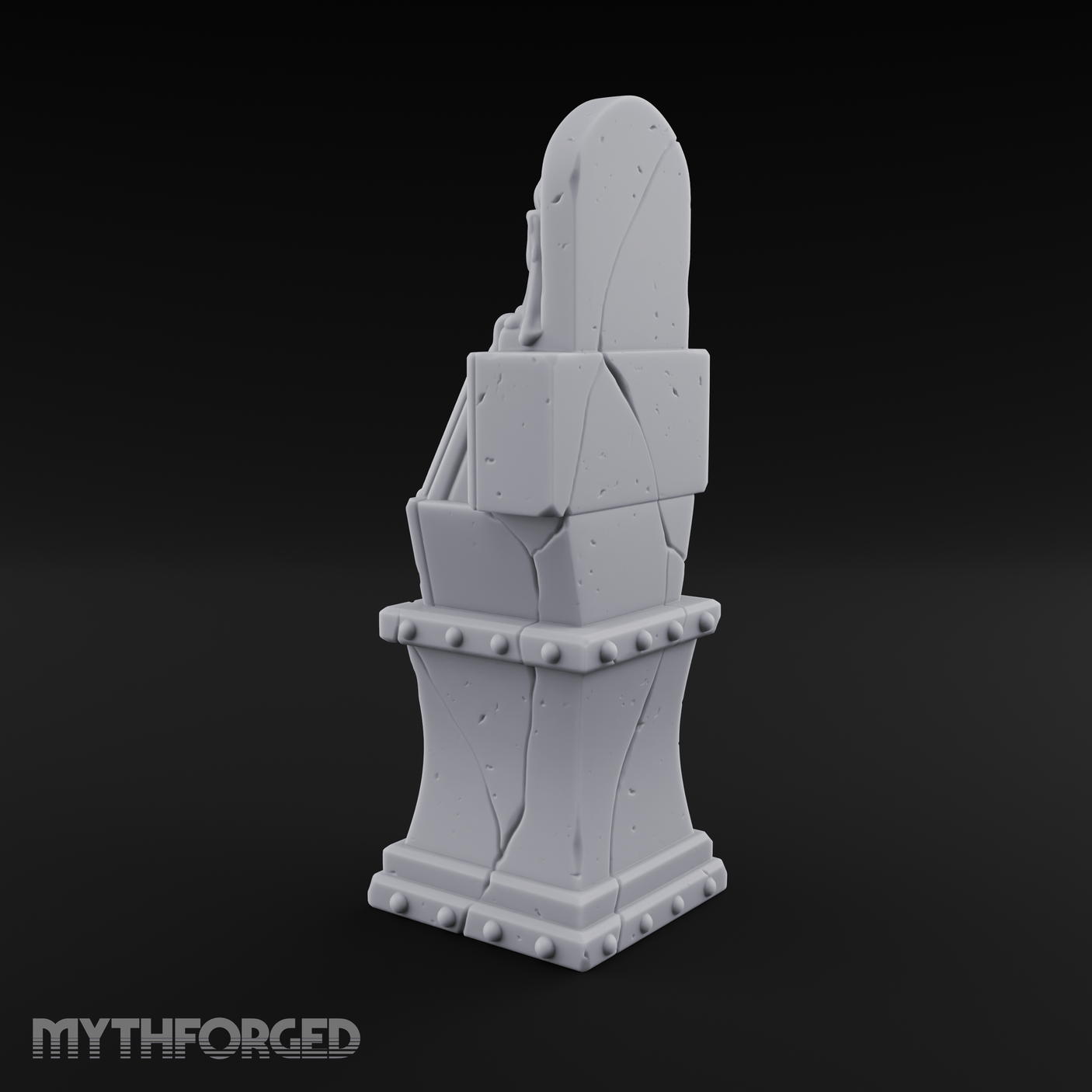 Candle-Lit Grimoire Pedestal Miniature for Dungeons and Dragons, Pathfinder or other TTRPGs