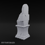 Candle-Lit Grimoire Pedestal Miniature for Dungeons and Dragons, Pathfinder or other TTRPGs