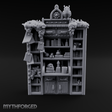Stuffed Alchemist Bookshelf Miniature for Dungeons and Dragons, Pathfinder or other TTRPGs