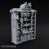Stuffed Alchemist Bookshelf Miniature for Dungeons and Dragons, Pathfinder or other TTRPGs