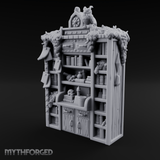 Stuffed Alchemist Bookshelf Miniature for Dungeons and Dragons, Pathfinder or other TTRPGs