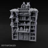Stuffed Alchemist Bookshelf Miniature for Dungeons and Dragons, Pathfinder or other TTRPGs