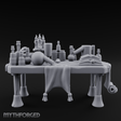 Cluttered Alchemist Desk C Miniature for Dungeons and Dragons, Pathfinder or other TTRPGs
