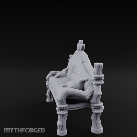 Ornate Velvet Sofa Miniature for Dungeons and Dragons, Pathfinder or other TTRPGs