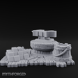 Rope-Coiled Anvil Miniature for Dungeons and Dragons, Pathfinder or other TTRPGs