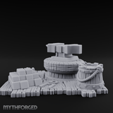 Rope-Coiled Anvil Miniature for Dungeons and Dragons, Pathfinder or other TTRPGs