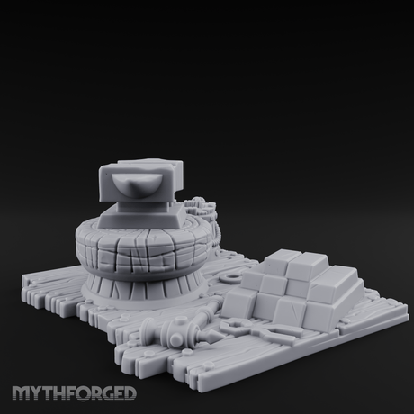 Rope-Coiled Anvil Miniature for Dungeons and Dragons, Pathfinder or other TTRPGs