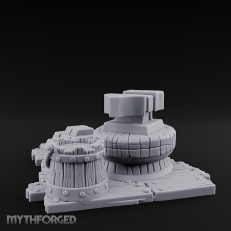 Rope-Coiled Anvil Miniature for Dungeons and Dragons, Pathfinder or other TTRPGs