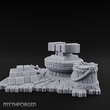 Rope-Coiled Anvil Miniature for Dungeons and Dragons, Pathfinder or other TTRPGs