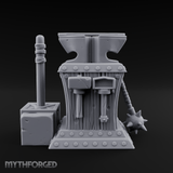 Riveted-Steel Forge Anvil Miniature for Dungeons and Dragons, Pathfinder or other TTRPGs