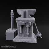 Riveted-Steel Forge Anvil Miniature for Dungeons and Dragons, Pathfinder or other TTRPGs
